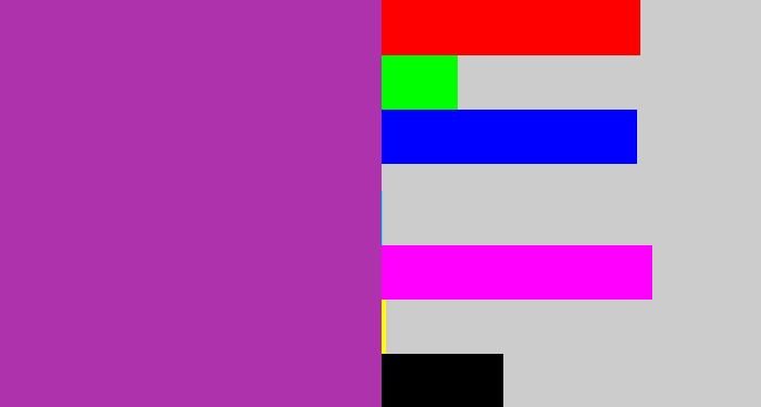 Hex color #ae32ac - ugly purple