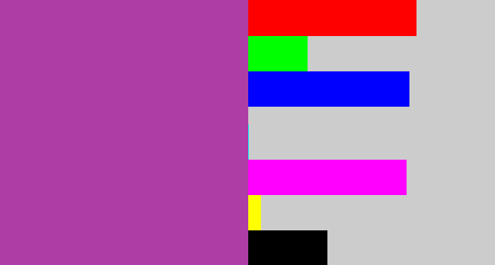 Hex color #ae3ea5 - ugly purple