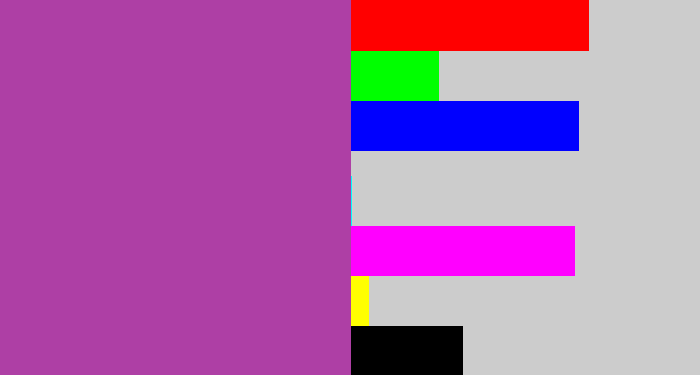 Hex color #ae3fa5 - ugly purple