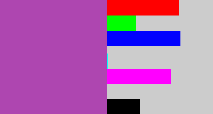 Hex color #ae46b0 - ugly purple