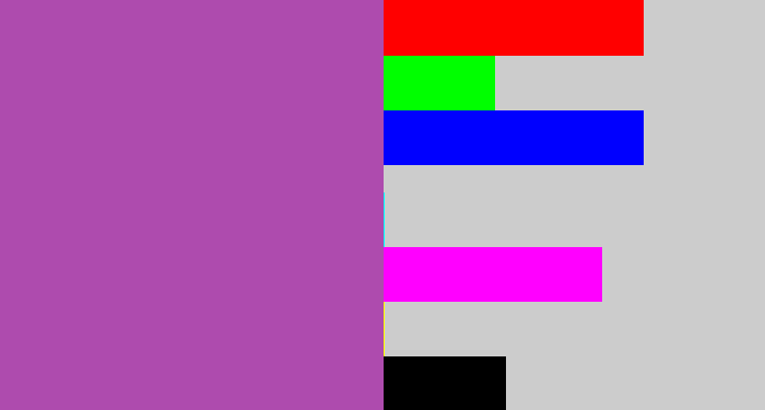 Hex color #ae4bae - ugly purple