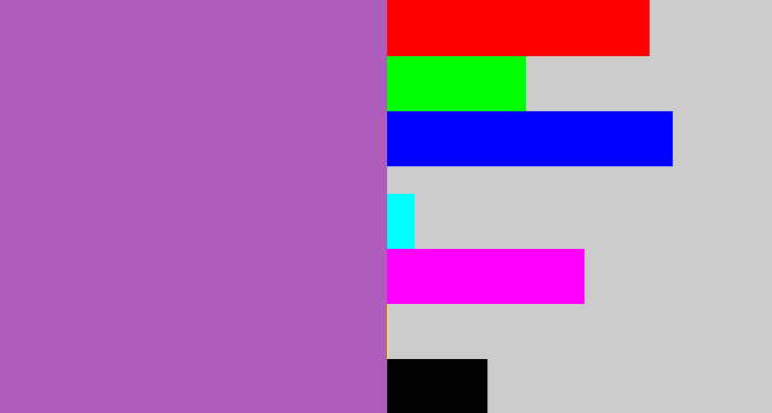 Hex color #ae5dbc - amethyst