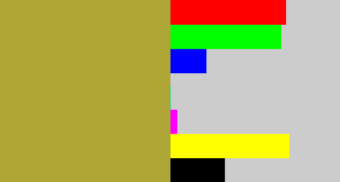 Hex color #aea735 - booger