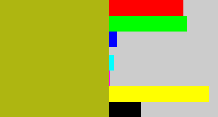 Hex color #aeb611 - snot