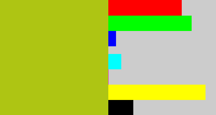 Hex color #aec513 - snot