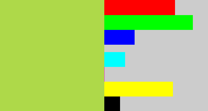 Hex color #aed949 - kiwi