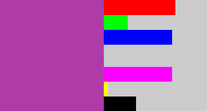 Hex color #af3ba8 - ugly purple