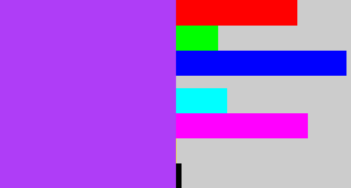 Hex color #af3df7 - electric purple
