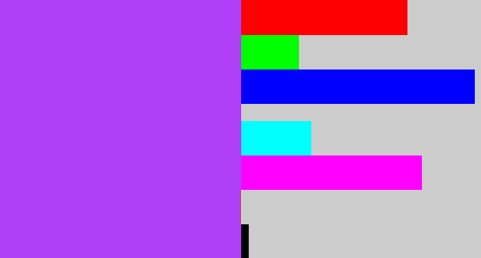 Hex color #af3ef7 - lightish purple