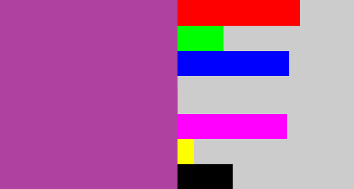 Hex color #af42a0 - ugly purple
