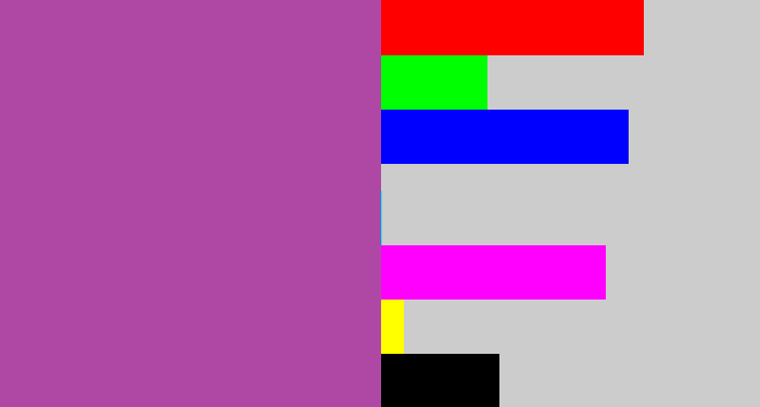 Hex color #af48a5 - ugly purple