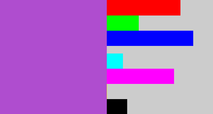 Hex color #af4dcf - lightish purple