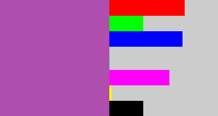 Hex color #af4eac - ugly purple