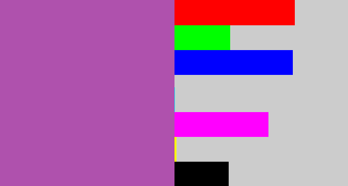 Hex color #af51ad - ugly purple