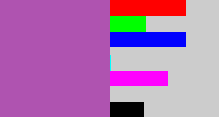 Hex color #af53b0 - ugly purple