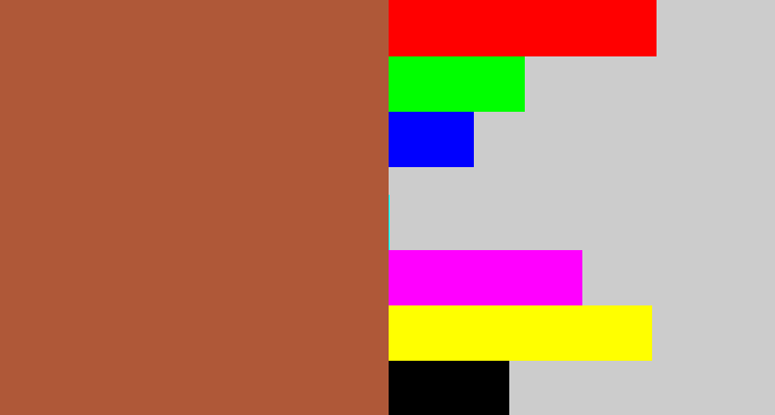 Hex color #af5838 - earth