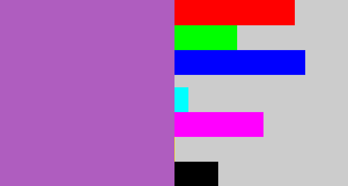 Hex color #af5dbf - amethyst