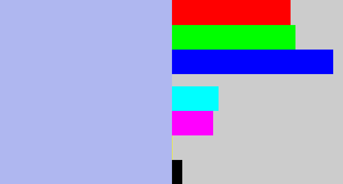 Hex color #afb7f0 - pastel blue