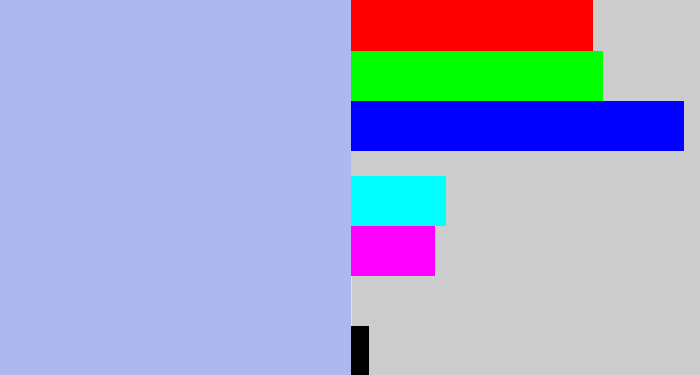 Hex color #afb7f1 - pastel blue
