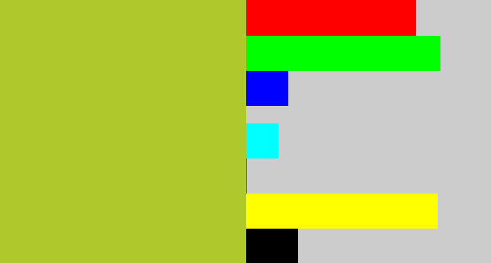 Hex color #afc92c - pea