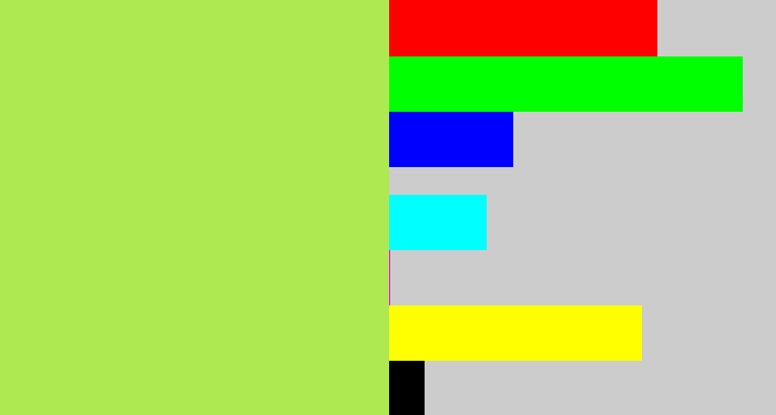 Hex color #afe951 - kiwi