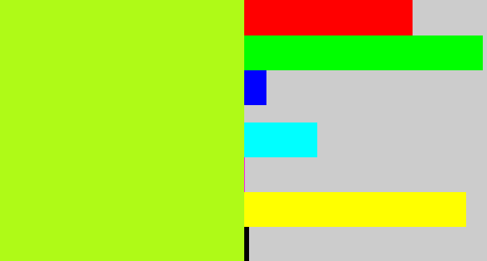 Hex color #affa17 - yellowgreen