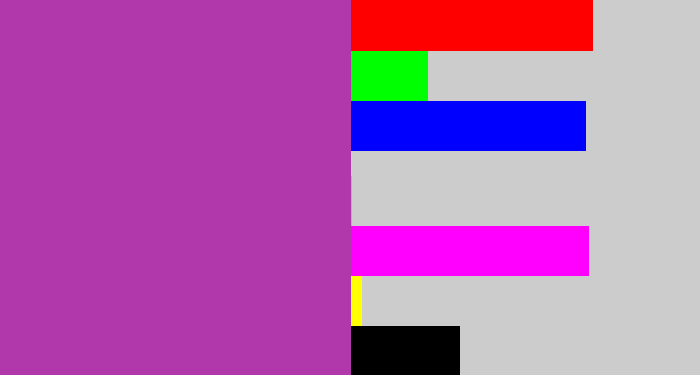 Hex color #b038aa - ugly purple