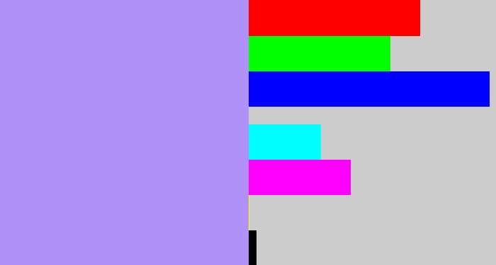 Hex color #b091f7 - liliac