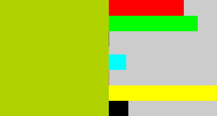 Hex color #b0d201 - green/yellow