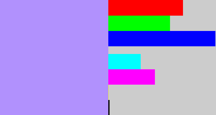 Hex color #b191fd - liliac