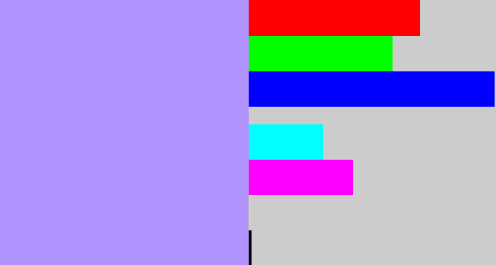 Hex color #b193fd - liliac