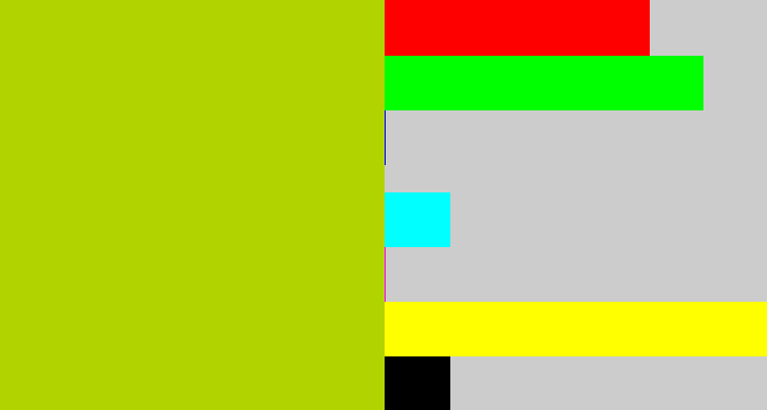 Hex color #b1d401 - green/yellow