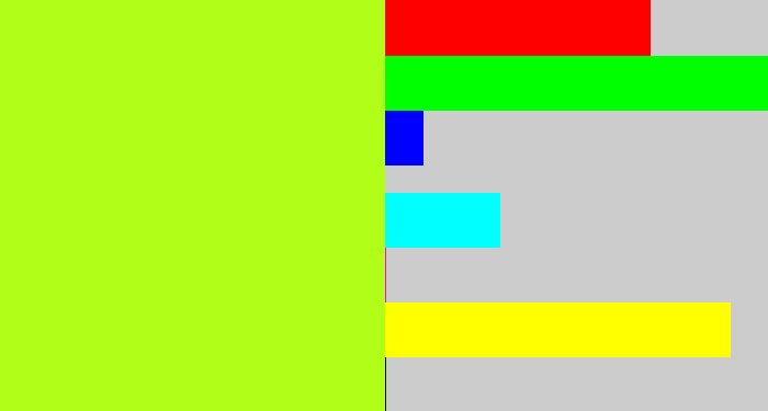 Hex color #b1fe19 - yellowgreen