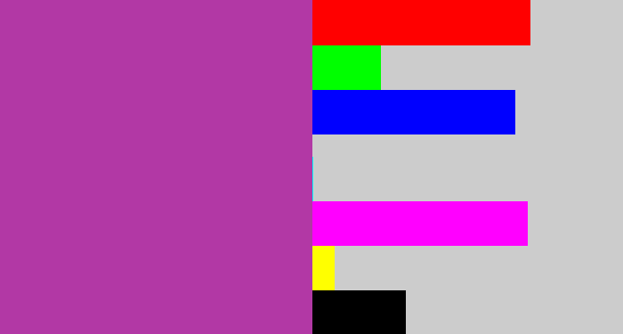 Hex color #b238a5 - ugly purple