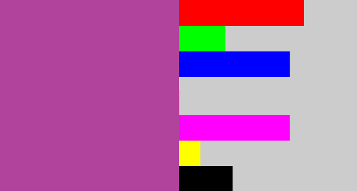 Hex color #b2439d - ugly purple