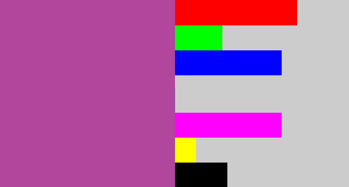 Hex color #b2459c - ugly purple