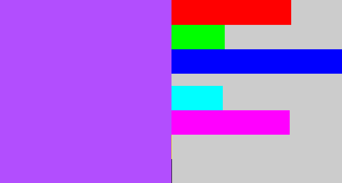 Hex color #b24efe - lighter purple