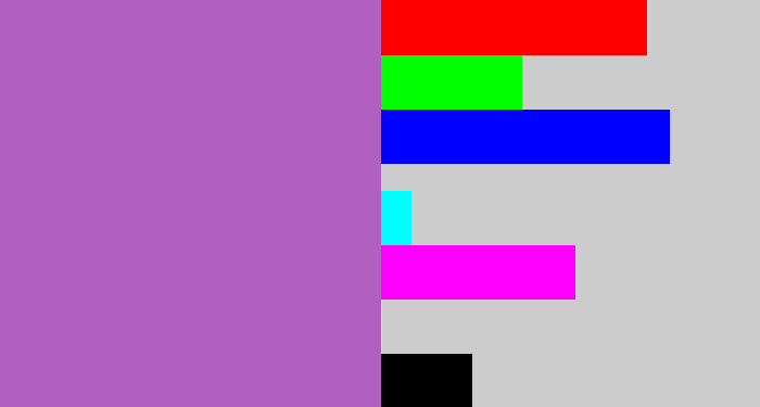 Hex color #b25fc2 - amethyst