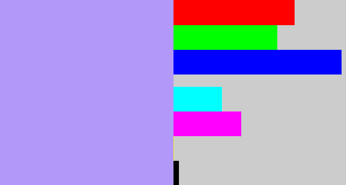 Hex color #b298f8 - liliac