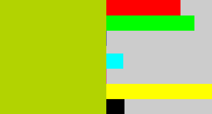 Hex color #b2d301 - green/yellow