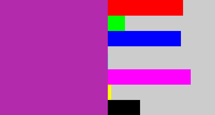 Hex color #b32aad - barney