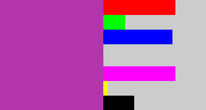 Hex color #b335ac - ugly purple