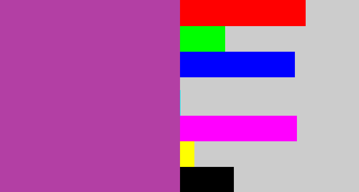 Hex color #b33fa4 - ugly purple
