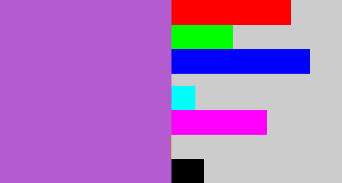 Hex color #b35bcf - lightish purple