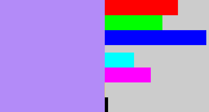 Hex color #b38bf8 - liliac
