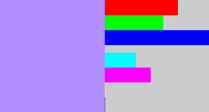 Hex color #b38eff - liliac
