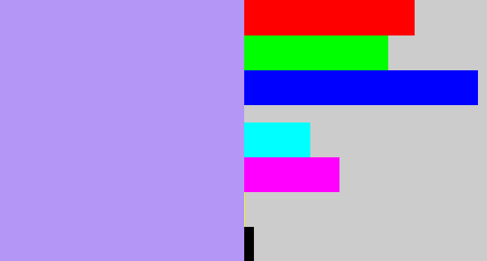 Hex color #b396f5 - liliac
