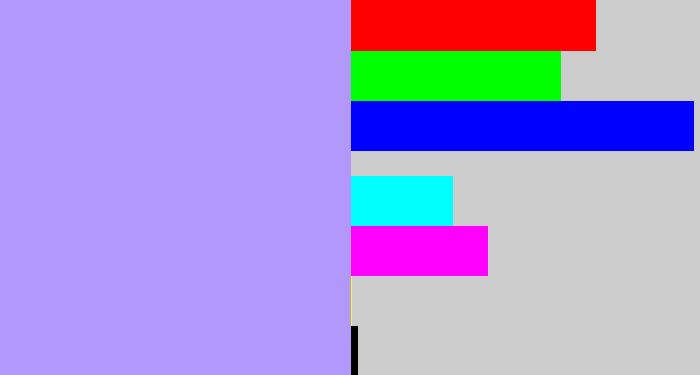 Hex color #b398fb - liliac