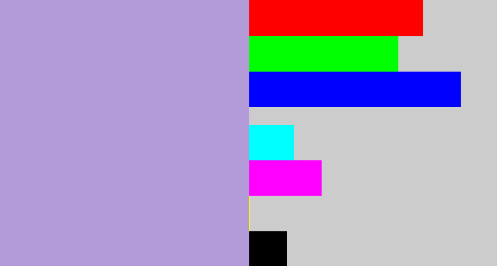 Hex color #b39ad9 - pale purple