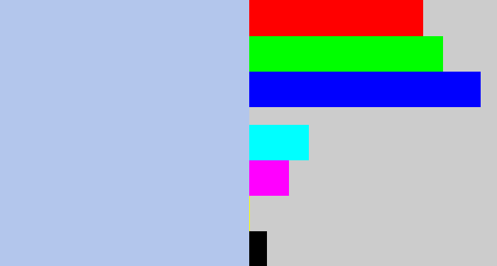 Hex color #b3c6ec - light blue grey